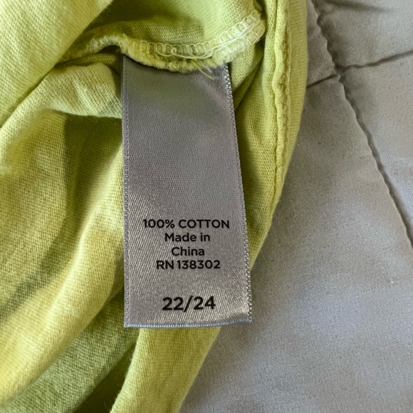 Avenue Women’s Blue Green Ombre Cotton Short Sleeve Tee - Picture 5 of 5